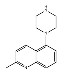 Quinoline, 2-methyl-5-(1-piperazinyl)- Structural