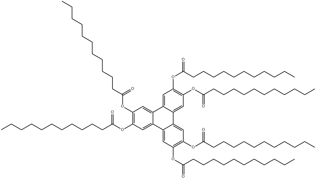 Dodecanoic acid, 2,3,6,7,10,11-triphenylenehexayl ester (9CI) Structural