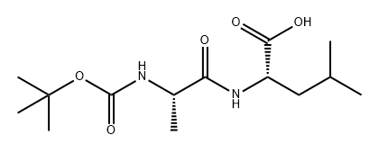 L-Leucine, N-[(1,1-dimethylethoxy)carbonyl]-L-alanyl- Structural