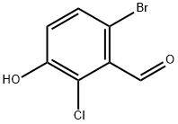 Benzaldehyde, 6-bromo-2-chloro-3-hydroxy- Structural