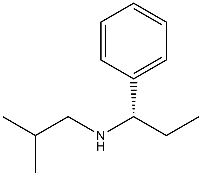 Benzenemethanamine, α-ethyl-N-(2-methylpropyl)-, (αS)- Structural