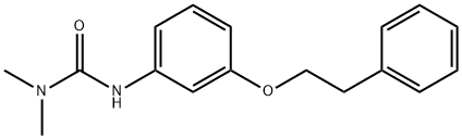 Urea, N,N-dimethyl-N'-[3-(2-phenylethoxy)phenyl]- Structural