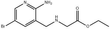 Glycine, N-[(2-amino-5-bromo-3-pyridinyl)methyl]-, ethyl ester Structural