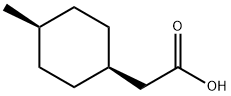 Cyclohexaneacetic acid, 4-methyl-, cis- Structural
