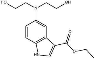 Ethyl 5-(bis(2-hydroxyethyl)amino)-1H-indole-3-carboxylate Structural