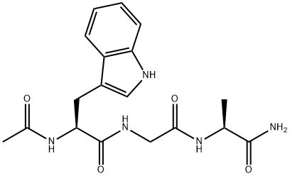 L-Alaninamide, N-acetyl-L-tryptophylglycyl- (9CI) Structural