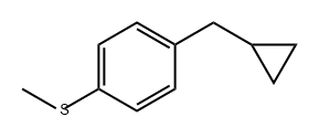 Benzene, 1-(cyclopropylmethyl)-4-(methylthio)- Structural