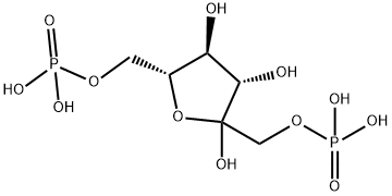 D-Fructofuranose, 1,6-bis(dihydrogen phosphate) Structural