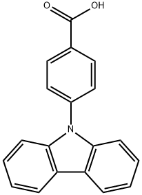 Benzoic acid, 4-(9H-carbazol-9-yl)- Structural