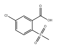 Benzoic acid, 5-chloro-2-(methylsulfonyl)- Structural