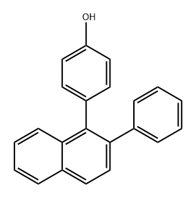 Phenol, 4-(2-phenyl-1-naphthalenyl)- Structural