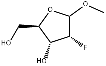 D-Ribofuranoside, methyl 2-deoxy-2-fluoro- Structural