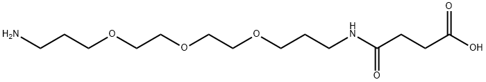 Butanoic acid, 4-[[3-[2-[2-(3-aminopropoxy)ethoxy]ethoxy]propyl]amino]-4-oxo- Structural