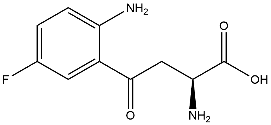 Benzenebutanoic acid, α,2-diamino-5-fluoro-γ-oxo-, (αS)- Structural