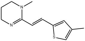 Pyrimidine, 1,4,5,6-tetrahydro-1-methyl-2-[(1E)-2-(4-methyl-2-thienyl)ethenyl]- Structural