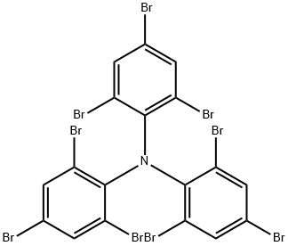 Tris(2,4,6-tribromphenyl)amin-Radikalkation Structural