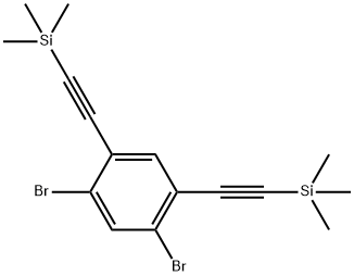 Silane, [(4,6-dibromo-1,3-phenylene)di-2,1-ethynediyl]bis[trimethyl- Structural