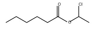 Hexanoic acid, 1-chloroethyl ester Structural