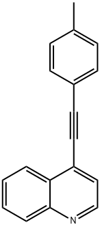 Quinoline, 4-[2-(4-methylphenyl)ethynyl]- Structural