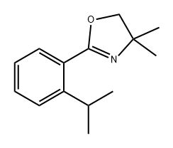 Oxazole, 4,5-dihydro-4,4-dimethyl-2-[2-(1-methylethyl)phenyl]- Structural