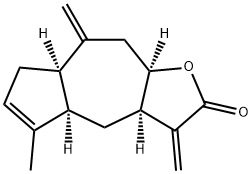 Azuleno[6,5-b]furan-2(3H)-one, 3a,4,4a,7,7a,8,9,9a-octahydro-5-methyl-3,8-bis(methylene)-, (3aR,4aR,7aR,9aR)- Structural