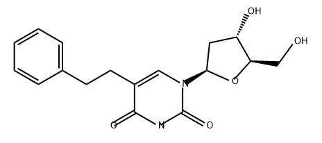 Uridine, 2'-deoxy-5-(2-phenylethyl)- Structural
