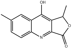 furo[[]3,4-b]quinolin-3(1h)-one, 9-hydroxy-1,7-dimethyl- Structural