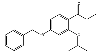 Benzoic acid, 2-(1-methylethoxy)-4-(phenylmethoxy)-, methyl ester Structural