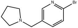 Pyridine, 2-bromo-5-(1-pyrrolidinylmethyl)- Structural