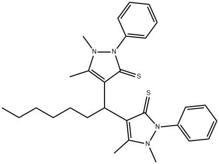 hexyldithiopyrylmethane Structural