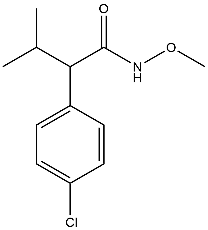 Benzeneacetamide, 4-chloro-N-methoxy-α-(1-methylethyl)- Structural
