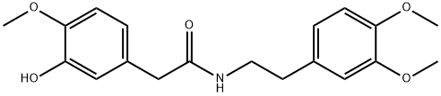 N-(3,4-dimethoxyphenethyl)-2-(3-hydroxy-4-methoxyphenyl)acetamide Structural