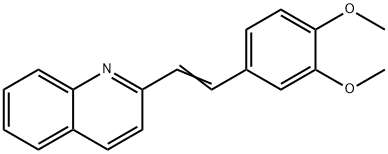 Quinoline, 2-[2-(3,4-dimethoxyphenyl)ethenyl]- Structural