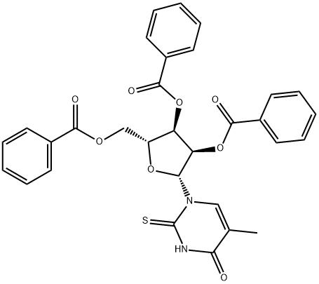 Uridine, 5-methyl-2-thio-, 2',3',5'-tribenzoate (7CI,9CI) Structural