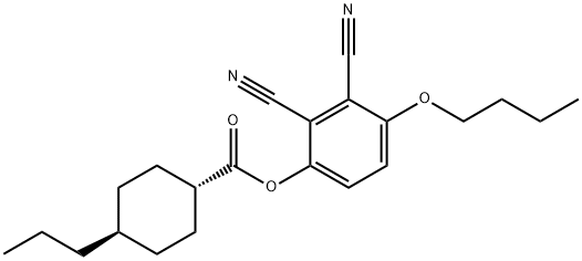 Propyl cyclohexyl formic acid-2,3-dicyanyl-4-butyloxyphenol Structural
