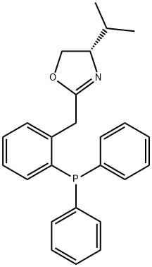 Oxazole, 2-[[2-(diphenylphosphino)phenyl]methyl]-4,5-dihydro-4-(1-methylethyl)-, (4S)- Structural