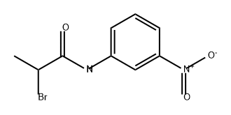Propanamide, 2-bromo-N-(3-nitrophenyl)- Structural