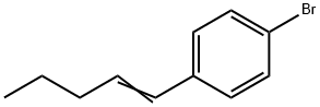 Benzene, 1-bromo-4-(1-penten-1-yl)- Structural