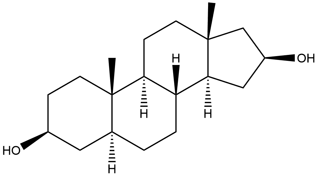 Androstane-3,16-diol, (3β,5α,16β)- Structural