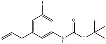 Carbamic acid, N-[3-iodo-5-(2-propen-1-yl)phenyl]-, 1,1-dimethylethyl ester Structural