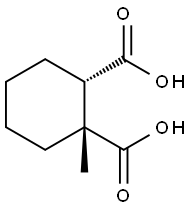 rel-(1R,2S)-1-Methyl-1,2-cyclohexanedicarboxylic acid Structural