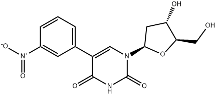 Uridine, 2'-deoxy-5-(3-nitrophenyl)- Structural