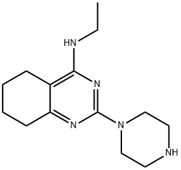 N-Ethyl-2-(piperazin-1-yl)-5,6,7,8-tetrahydroquinazolin-4-amine Structural