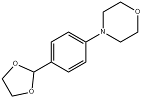 Morpholine, 4-[4-(1,3-dioxolan-2-yl)phenyl]- Structural