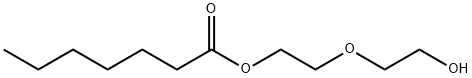 Heptanoic acid, 2-(2-hydroxyethoxy)ethyl ester Structural