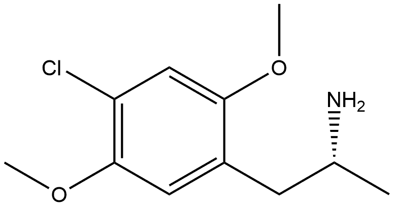 Benzeneethanamine, 4-chloro-2,5-dimethoxy-α-methyl-, (αR)- Structural