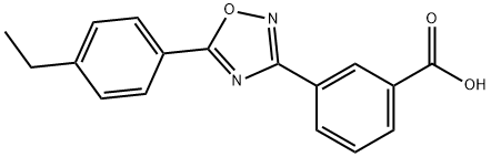 Benzoic acid, 3-[5-(4-ethylphenyl)-1,2,4-oxadiazol-3-yl]- Structural