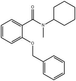 Benzamide, N-cyclohexyl-N-methyl-2-(phenylmethoxy)- Structural