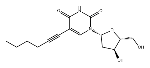 Uridine, 2'-deoxy-5-(1-hexyn-1-yl)- Structural