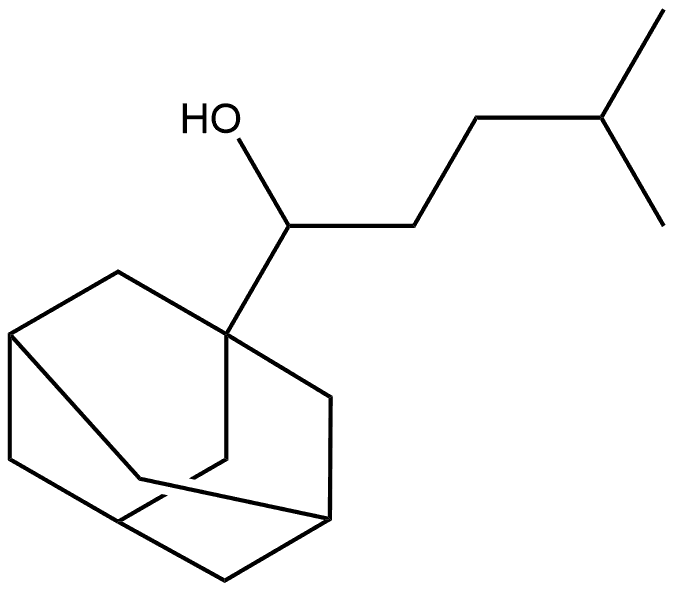 Tricyclo[3.3.1.13,7]decane-1-methanol, α-(3-methylbutyl)- Structural